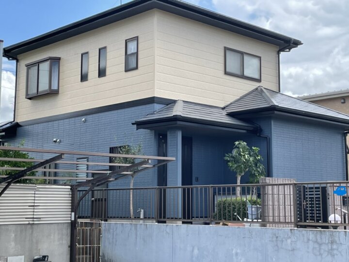 福岡県遠賀郡水巻町　O様邸　外壁・屋根塗装工事