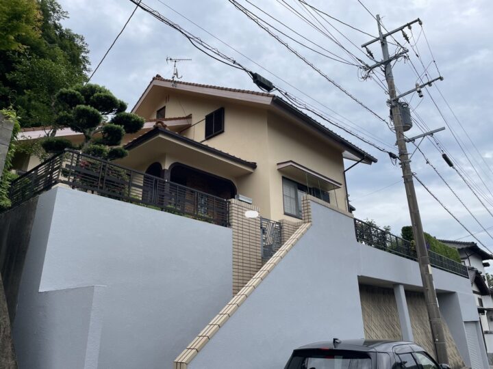 福岡県宗像市Ｉ様邸　外壁塗装工事＋付帯部大工工事　