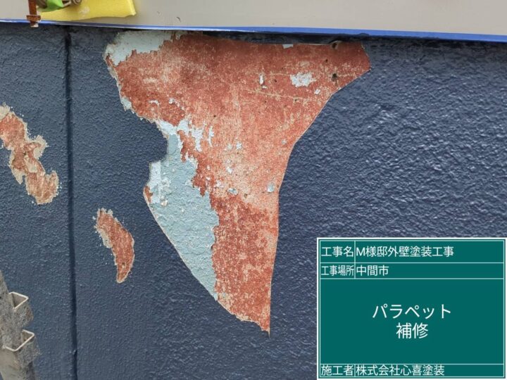 パラペット補修