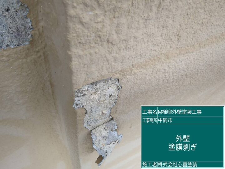 外壁塗膜剥ぎ