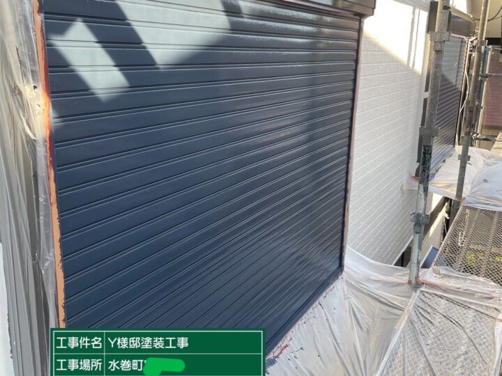 シャッター上塗り