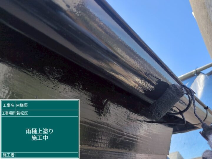 雨樋上塗り