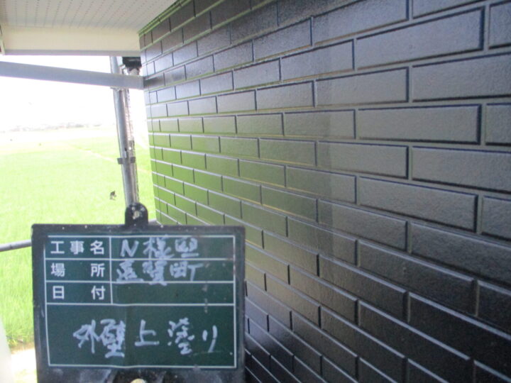 外壁上塗り 