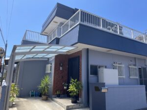 中間市　Ｍ様邸　屋根・外壁塗装工事＋カーポート既存撤去新規取付工事