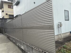 福岡県遠賀郡岡垣町　O様邸　フェンス取付工事