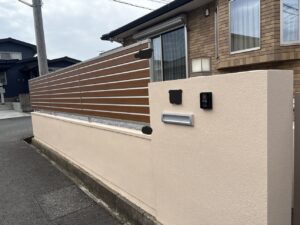 北九州市八幡西区　Ｍ様邸　外塀塗装工事　