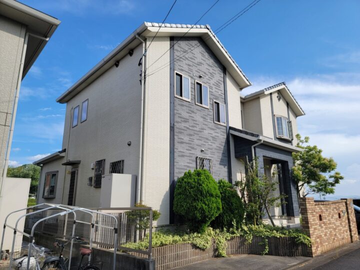福岡県遠賀郡芦屋町　E様邸　外壁塗装・ベランダ防水工事