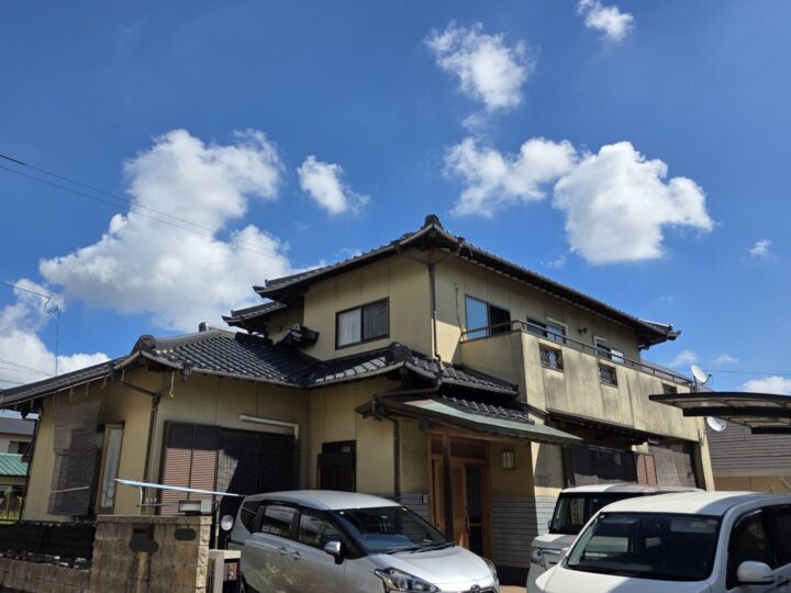 福岡県遠賀郡水巻町　U様邸　外壁塗装・ベランダ防水工事