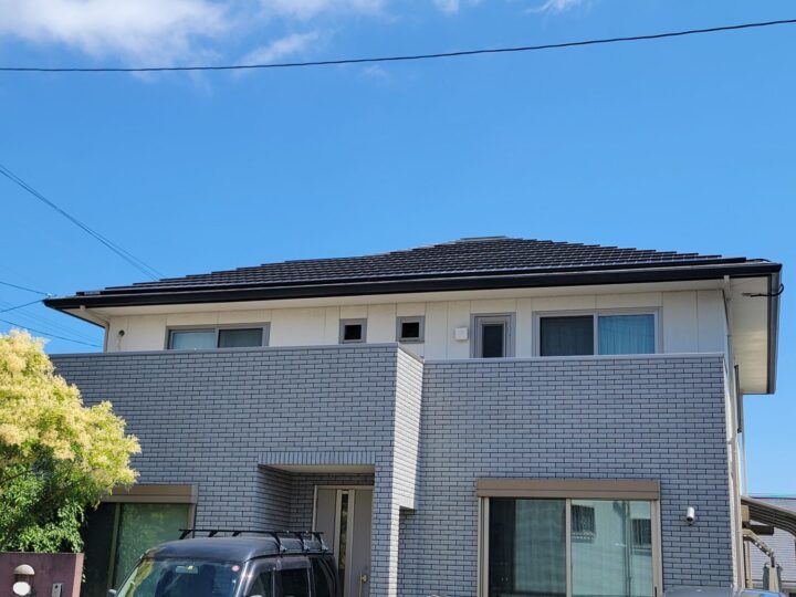 北九州市八幡西区 A様邸　　外壁＋屋根塗装工事＋ベランダ防水工事　　