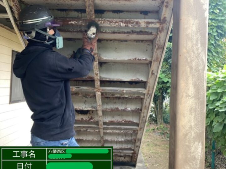 A棟 鉄骨階段ｻﾋﾞ落とし