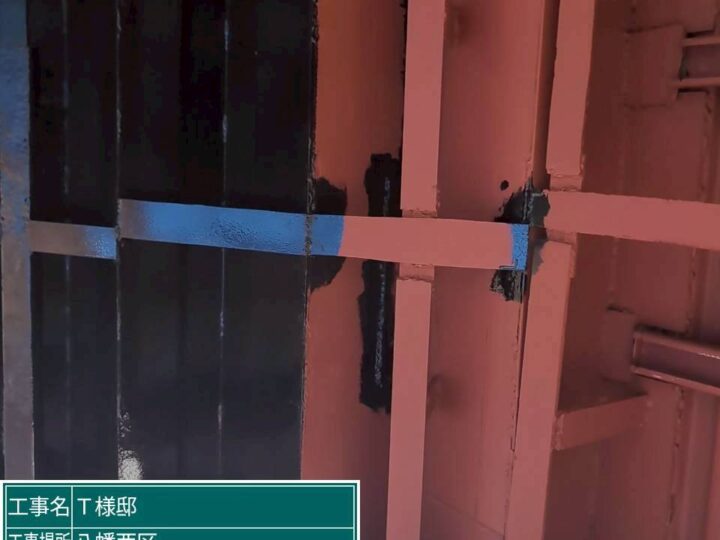 D棟 鉄骨上塗り