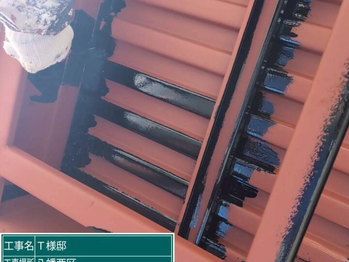 D棟 鉄骨上塗り