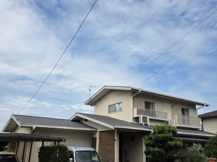 福岡県遠賀郡水巻町　S様邸　外壁塗装・屋根カバー工法