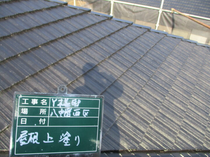 屋根上塗り (3)