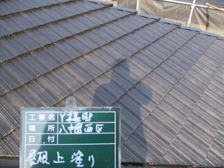 屋根上塗り (2)