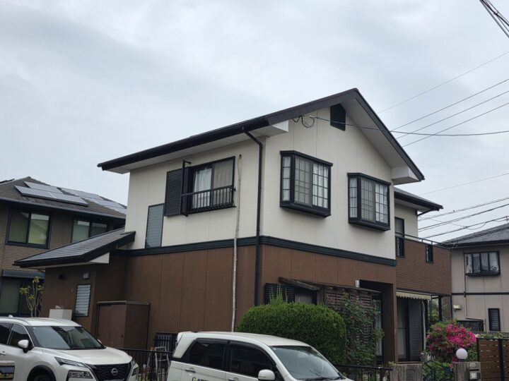 北九州市若松区　Ｍ様邸　外壁塗装・屋根カバー工事・ベランダ防水工事