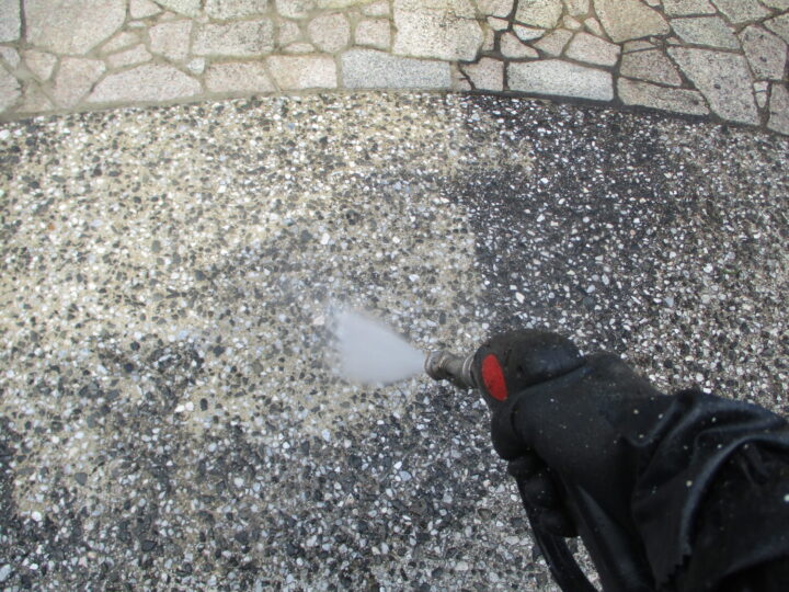 アプローチ高圧洗浄