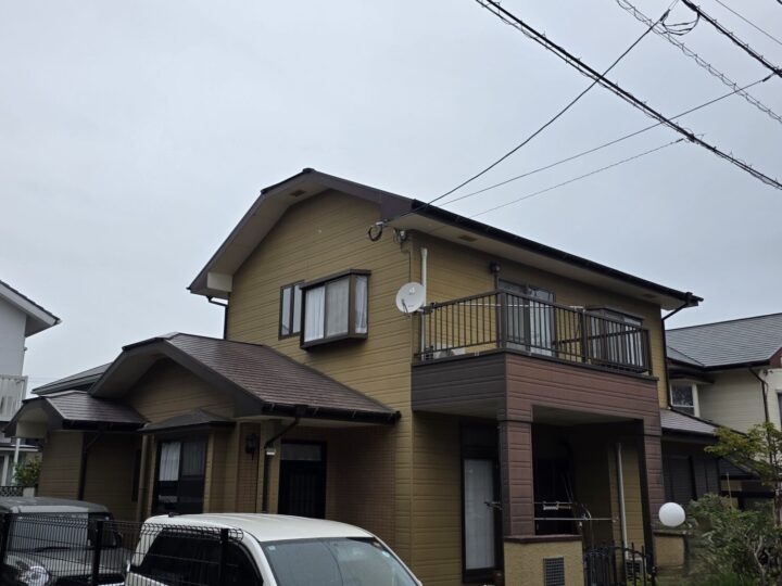 北九州市若松区　W様邸　外壁塗装・屋根塗装・ ﾍﾞﾗﾝﾀﾞ防水工事